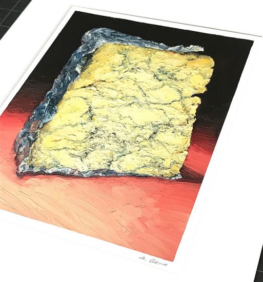 Image 2 of matted print of Grevenbroeker, original artwork by Mike Geno