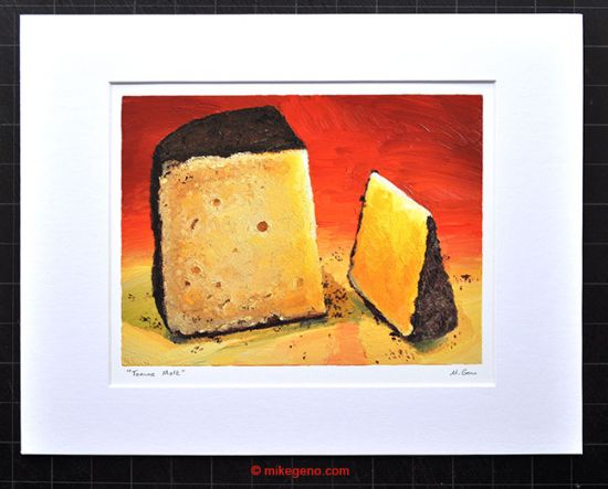 matted print of Tomme Mole, original artwork by Mike Geno