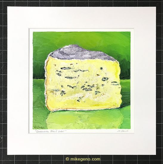 matted print of Cambozola Black Label, original artwork by Mike Geno