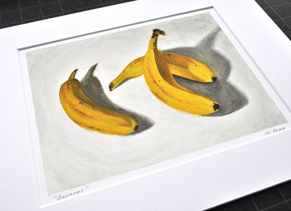 Image 2 of Bananas print, original artwork by Mike Geno