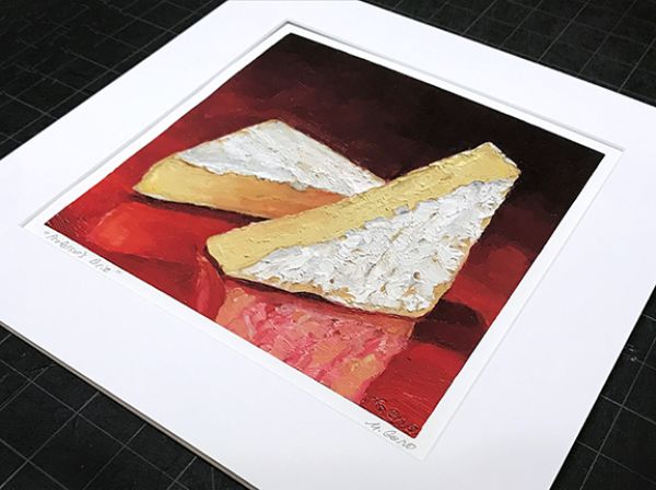 Image 2 of print of Professor's Brie, original artwork by Mike Geno