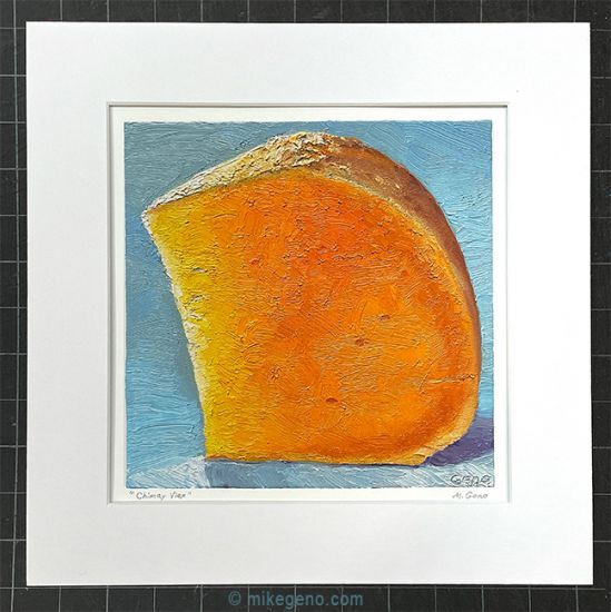 matted print of Chimay Vieux, original artwork by Mike Geno