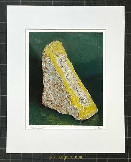 matted print of Rockweed, original artwork by Mike Geno