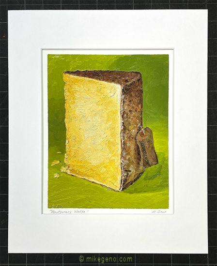 matted print of Montgomery Wedge, original artwork by Mike Geno