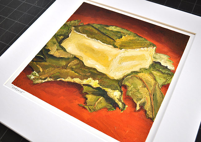 Image 2 of matted print of Ledyard, original artwork by Mike Geno