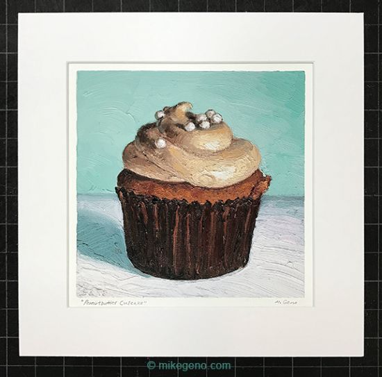 print of Peanutbutter Cupcake, original artwork by Mike Geno