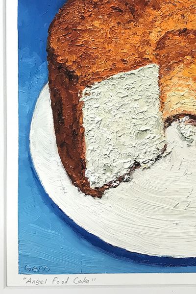 Image 3 of matted print of Angel Food Cake, original artwork by Mike Geno