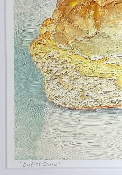 Image 3 of matted print of Butter Cake, original artwork by Mike Geno