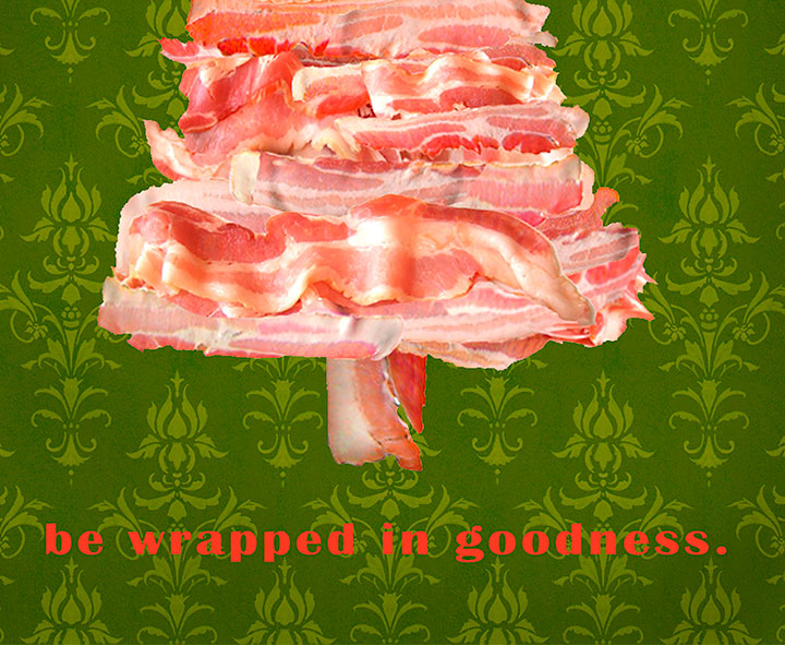 Image 3 of Bacon Tree postcards, original artwork by Mike Geno